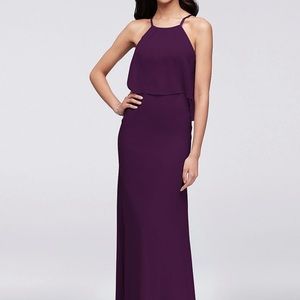 Chiffon Bridesmaid Dress (Plum/Purple)